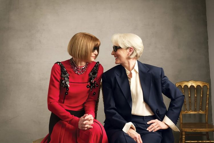 Anna Wintour dan “Miranda” Akhirnya Bertemu, Momen Ikonik Dunia Fashion