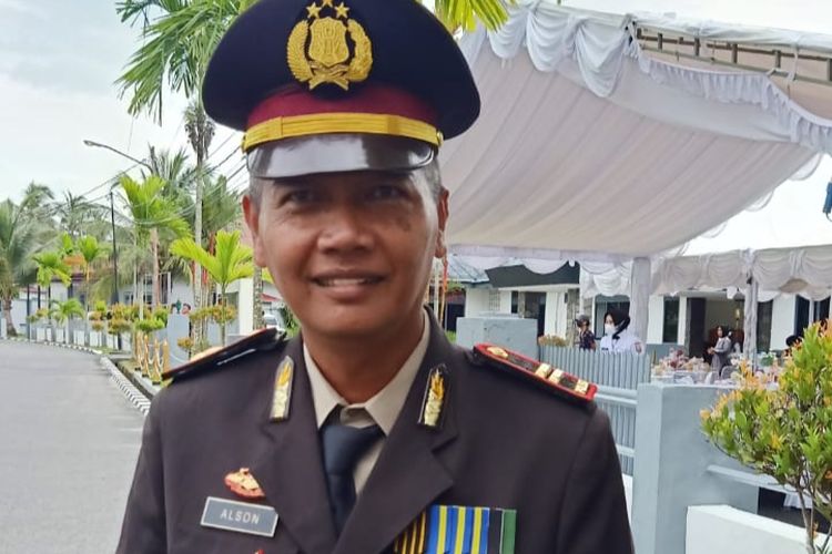 Kasi Humas Polres Bintan Iptu Missyamsu Alson memberi keterangan soal 4 oknum pegawai bea cukai menganiaya sopir truk, Rabu (30/11/2022).
