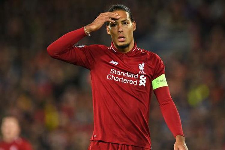 Virgil Van Dijk tampil sebagai kapten Liverpool, Kamis (2/5/2019)