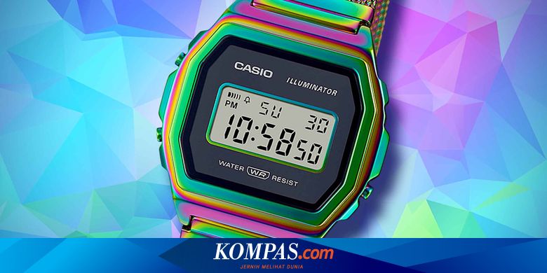 Bukan G Shock Jam Tangan Casio Ini Bercangkang Pelangi