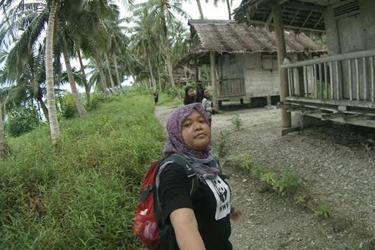 Rumah-rumah tradisional masih banyak di Pulau Asu