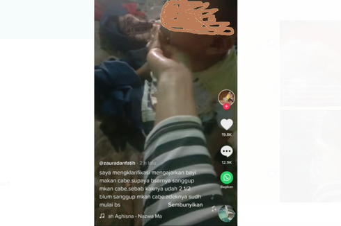 Viral, Video Balita Disuap Makanan Pedas agar Terbiasa, Ini Kata Dokter