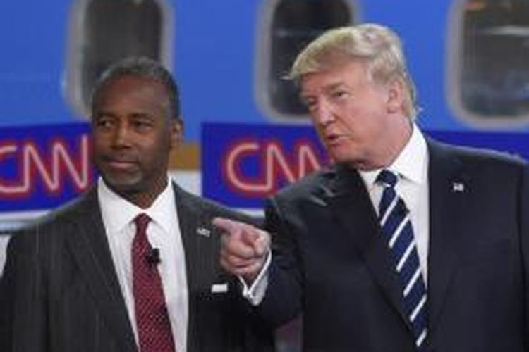 Dua Capres Republiken Dr Ben Carson dan Donald Trump