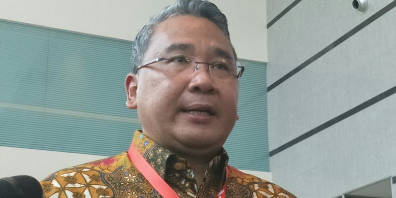 Menteri Desa, Pembangunan Daerah Tertinggal, dan Transmigrasi, Eko Putro Sandjojo ketika ditemui di JIEXPO Kemayoran, Jakarta, Senin (14/5/2018). 