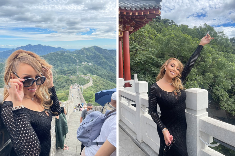 Outfit Mariah Carey yang bisa jadi inspirasi.