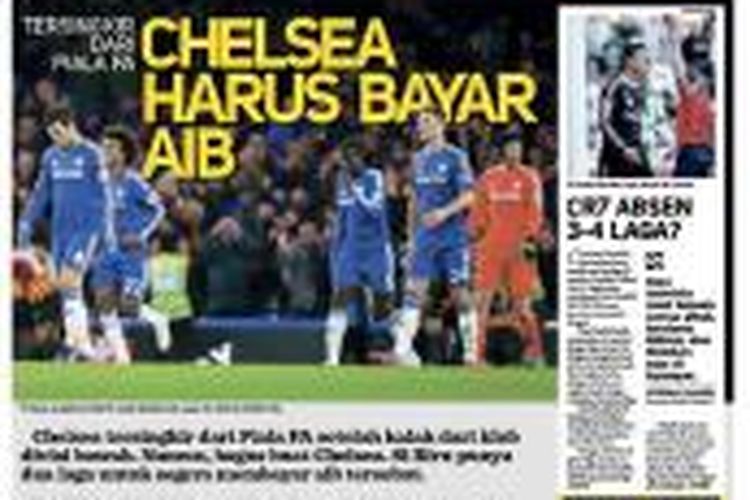 Sampul Harian BOLA edisi Senin (26/1/2015).