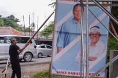 Masa Tenang Pemilu, Dedi Mulyadi Copot APK Prabowo-Gibran di Subang