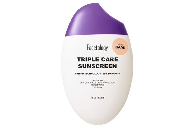 Facetology Triple Care Sunscreen Tinted SPF50 PA++++