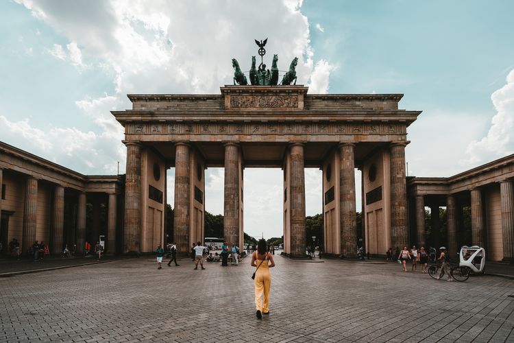 A view of the Brandenburg Gate in Berlin