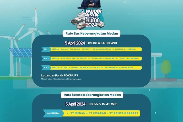 Cara daftar mudik gratis PLN 2024 dari Medan di aplikasi PLN Mobile. 