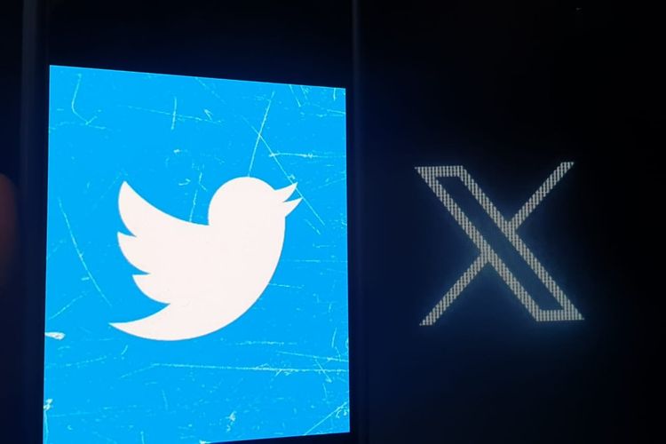 Elon Musk mengubah logo Twitter dari burung ikonik Larry Bird menjadi X.