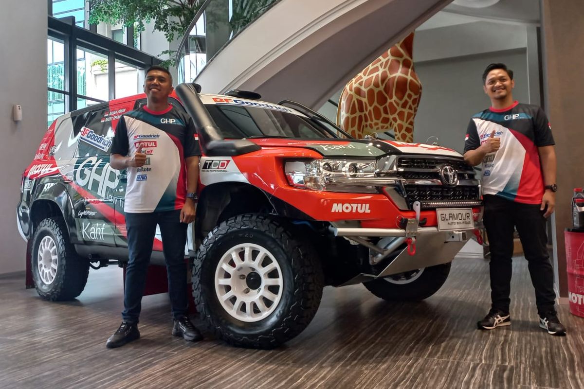 Peluncuran tim balap reli Jejelogy GHP untuk berkompetisi di Asia Cross Country Rally (AXCR) 2023