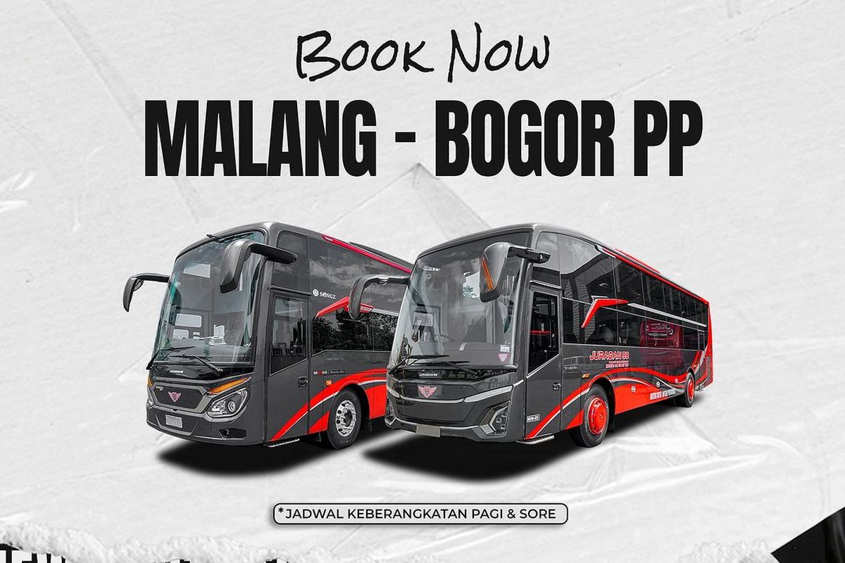 Bus AKAP Juragan 99 Trans trayek Malang- Bogore
