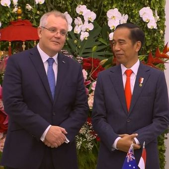 Presiden Joko Widodo, Jumat (31/8/2018) sore, menerima kunjungan kenegaraan Perdana Menteri Australia Scott Morrison di Istana Kepresidenan Bogor.