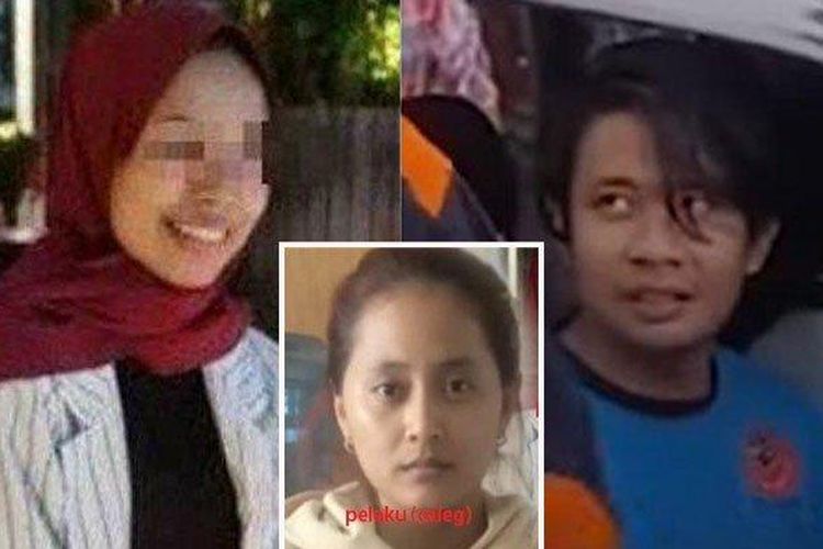 Pembunuh Indriana Dewi Eka merupakan sepasang kekasih, Devara (tengah) dan Didot (kanan)-.