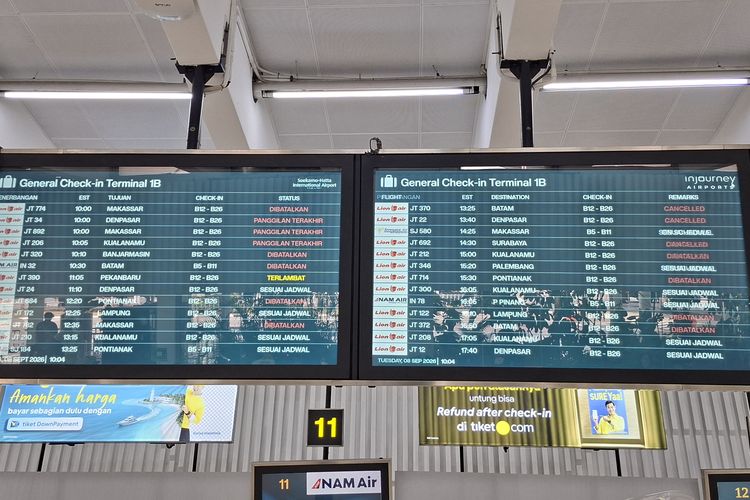 Penerbangan Bandara Soetta Masih Banyak Delay dan Batal, Maskapai Butuh Waktu Atur Slot Time