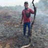 Kebakaran Lahan di Siak, Ular Piton 3 Meter Mati Terpanggang