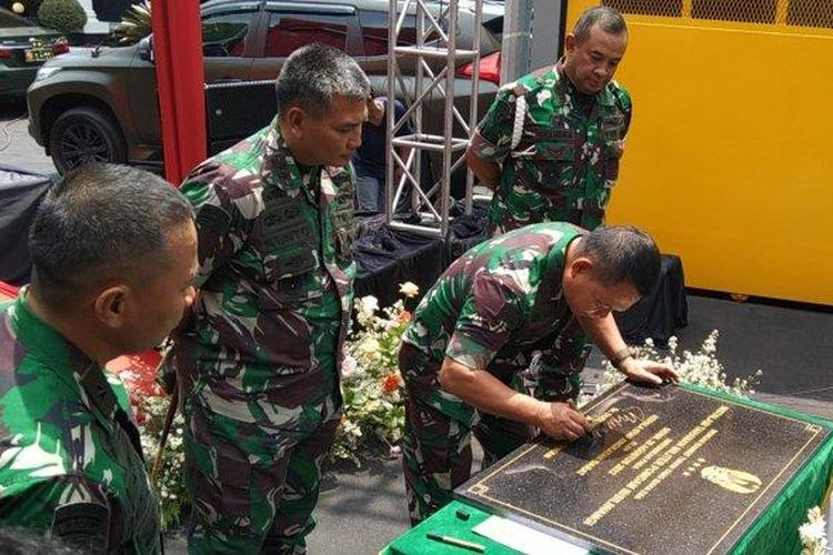 KSAD Jenderal TNI Dudung Abdurachman meresmikan tahanan militer super maximum security Pomdam III / Siliwangi, Senin (29/8/2022). 
