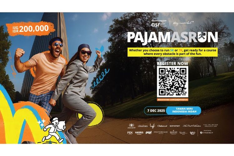 Ascott Indonesia Ajak Warga Jakarta Lari Santai Pakai Piyama di PajamASRun 2025