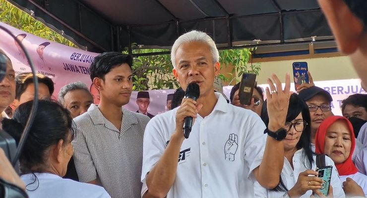"Dibuntuti" Jokowi Kunker di Wilayahnya Kampanye, Ganjar: Berarti Sayang Sama Saya
