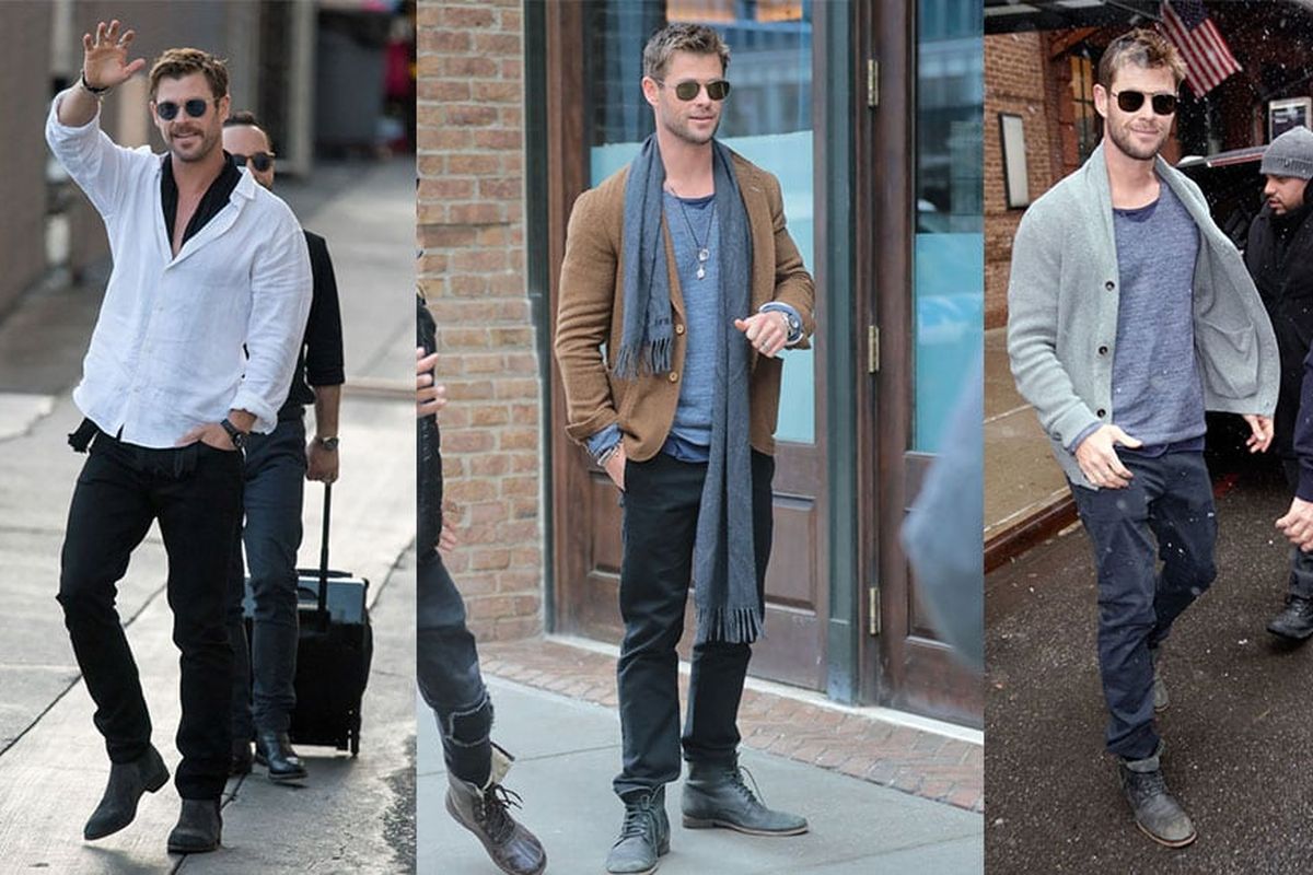 Chris hemsworth cheap chelsea boots