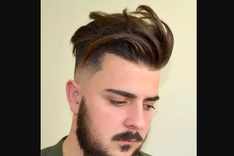 Model rambut untuk pria gemuk modern textured quiff
