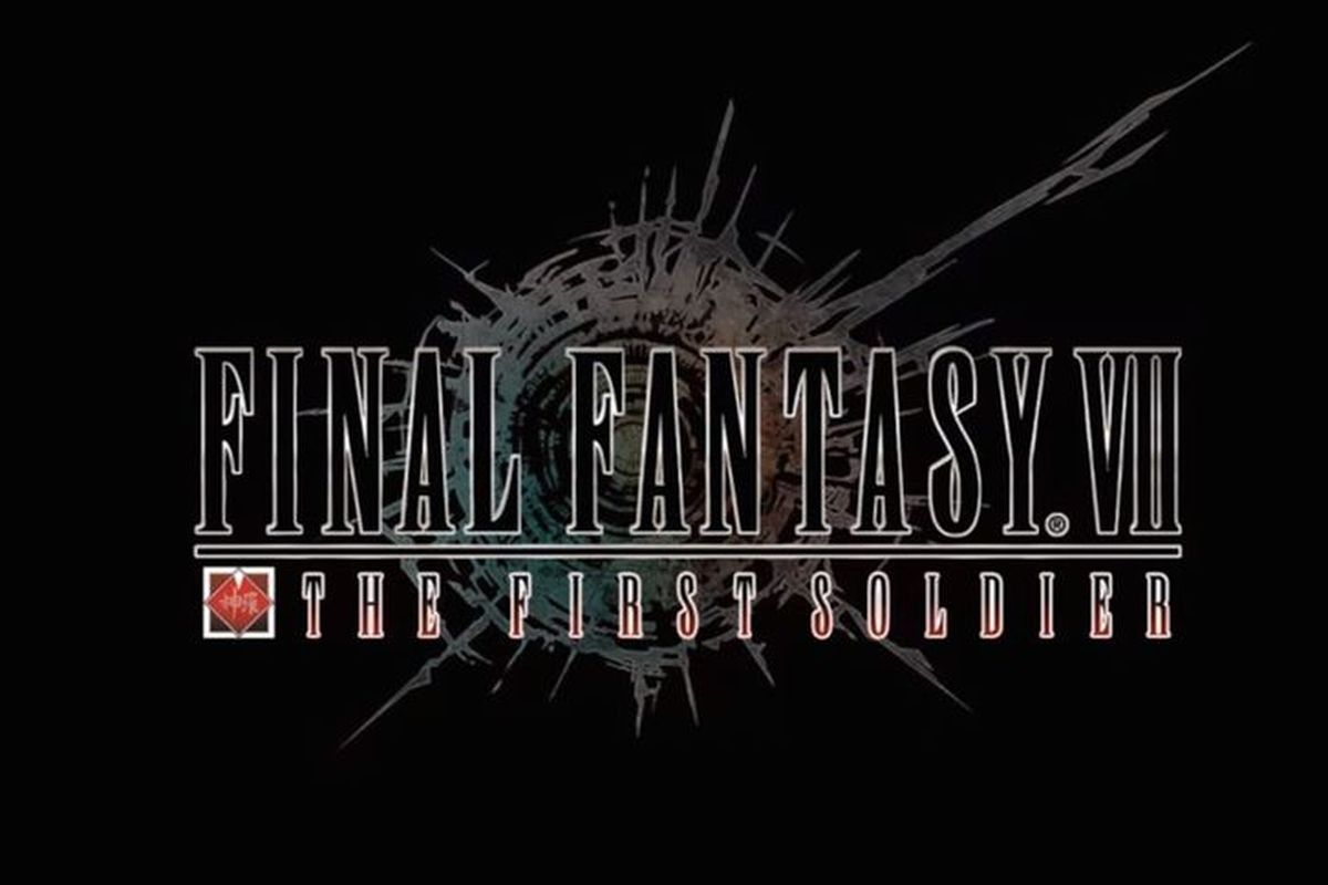 Ilustrasi logo game Final Fantasy VII The First Soldier