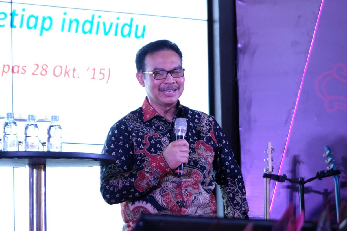 Kepala Badan Kependudukan dan Keluarga Berencana Nasional (BKKBN) dr Hasto Wardoyo dalam talk show dengan tema ?BerAKHLAK Membangun Kinerja Unggul.? Kegiatan ini merupakan rangkaian dari acara ASN Culture Fest 2023 yang diselenggarakan oleh BKKBN di Auditorium Kantor BKKBN, Jakarta Timur (Jaktim), Rabu (13/12/2023).