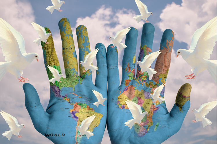 Ilustrasi perdamaian dunia