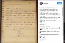 Lewat Secarik Kertas, Ahok Ucapkan Terimakasih 