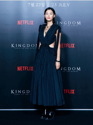 Jun Ji Hyun saat jumpa media rilis Kingdom: Ashin of the North