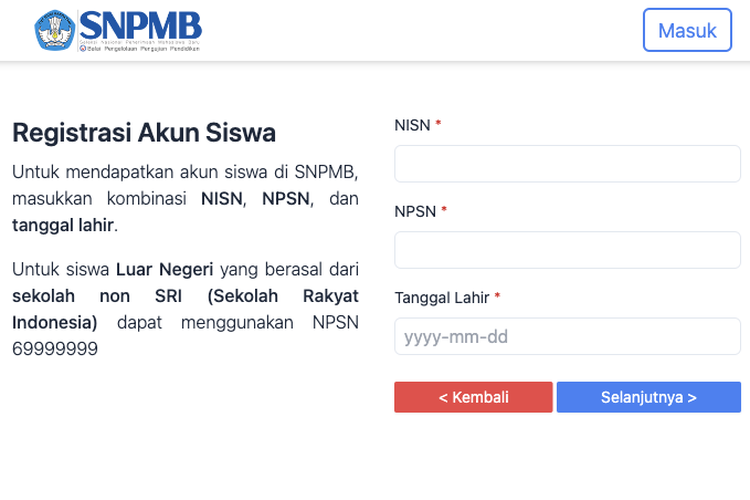 Alur Registrasi, Verifikasi, Dan Validasi Akun SNPMB 2024 Bagi Siswa