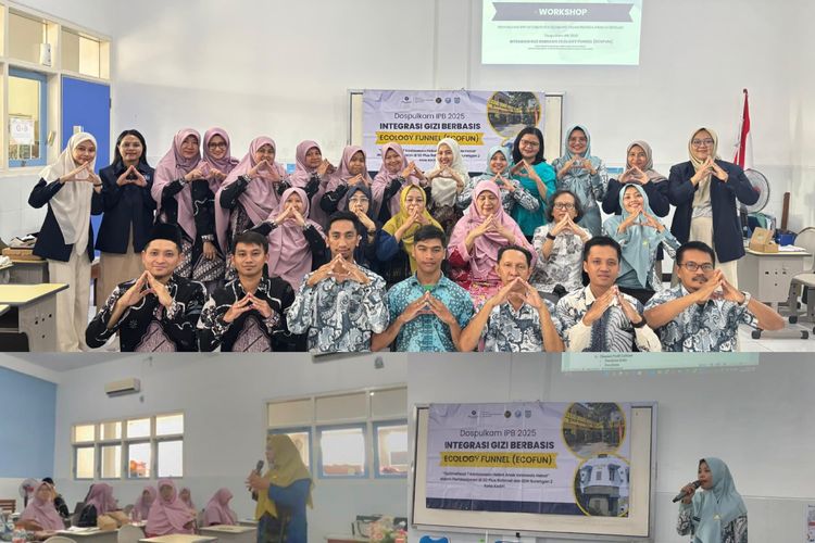 Dosen Pulang Kampung (Dospulkam) 2025 mengajak guru-guru sekolah dasar di Kota Kediri untuk mengembangkan pembelajaran gizi seimbang