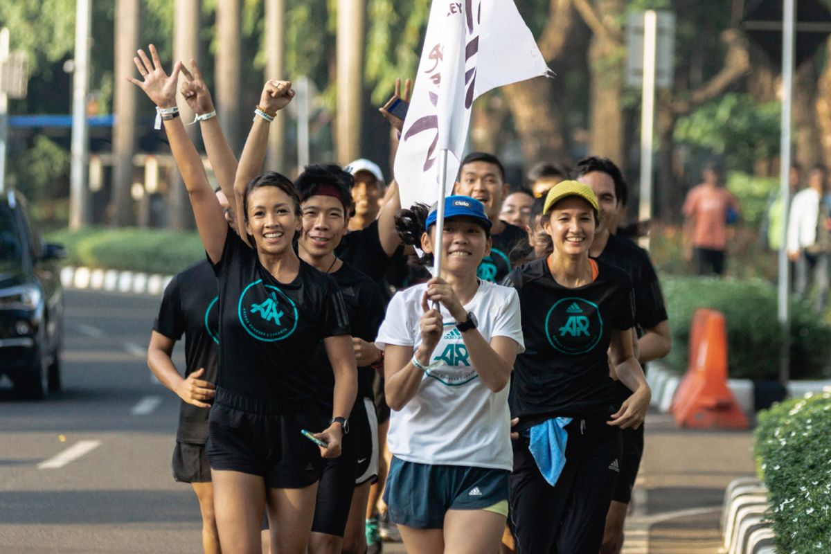 Kampanye Run for the Oceans di Jakarta, Minggu (1/7/2018)