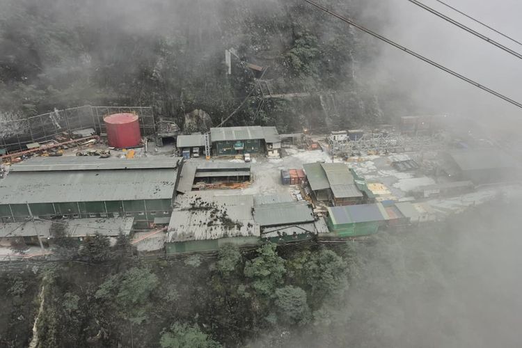 Tambang PT Freeport Indonesia (PTFI) di Pegunungan Sudirman, Mimika, Papua Tengah.
