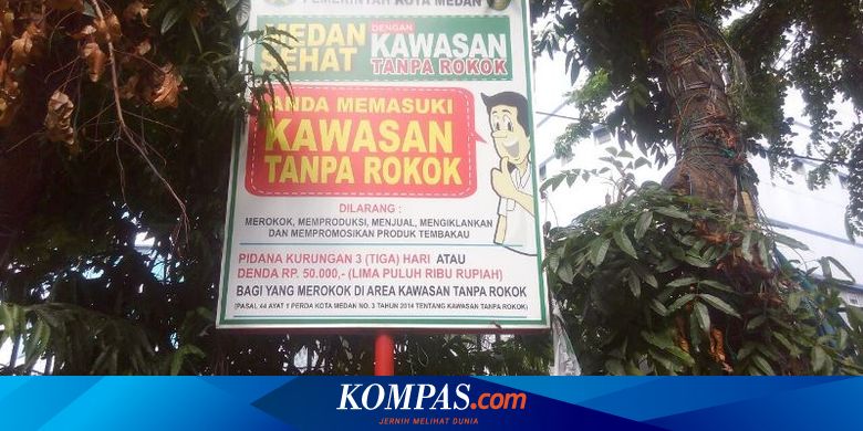 Kawasan Tanpa Rokok Di Medan Antara Ada Dan Tiada 1 Halaman All Kompas Com