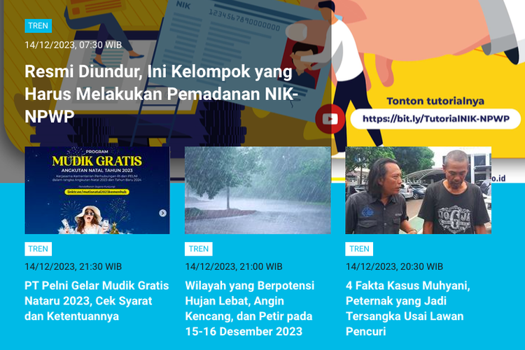 POPULER TREN: Gempa Sukabumi terasa hingga Jakarta | Kelompok yang harus pemadanan NIK-NPWP 
