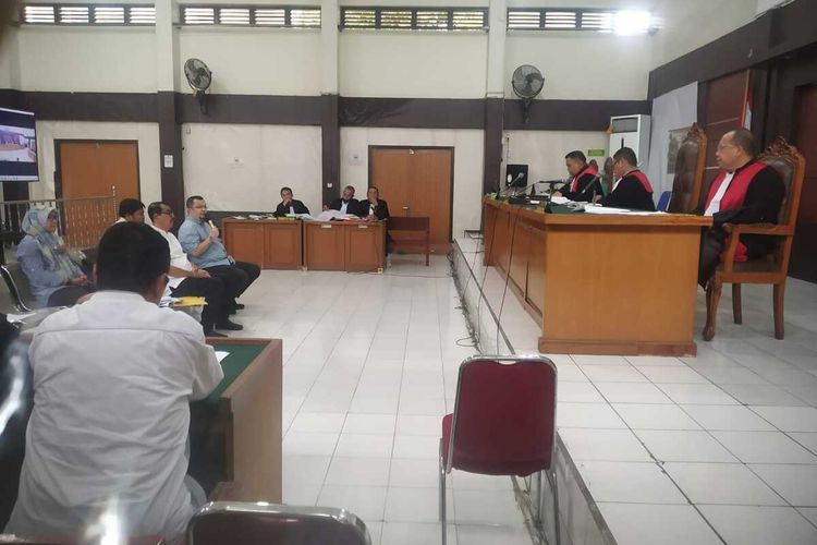 Sidang korupsi dana hibah KONI Sumatera Selatan yang digelar di Pengadilan Negeri Palembang, Selasa (6/2/2024).