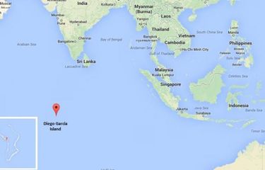 Melihat Pulau Diego Garcia di Samudera Hindia.