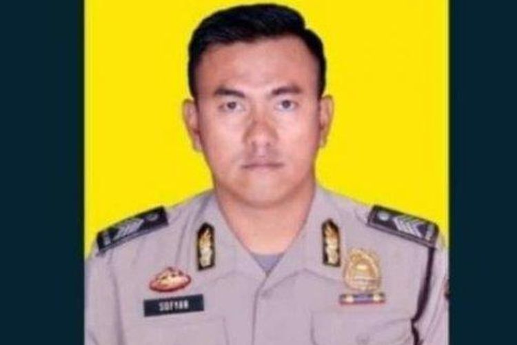 Aipda Sofyan, polisi yang gugur dalam aksi bom bunuh diri di Polsek Astanaanyar, Bandung, Jawa Barat, Rabu (7/12/2022).