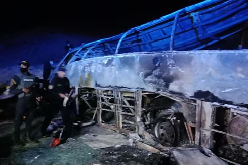 Bus di Mesir Terbalik dan Terbakar saat Berusaha Salip Truk, 20 Orang Tewas