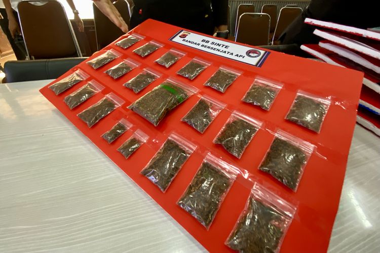 Bandar Tembakau Sintetis di Bandung Barat Simpan Senpi Ilegal, Polisi Sita 13 Peluru