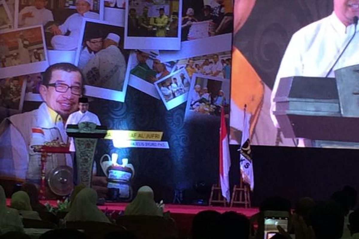 Calon gubernur DKI Jakarta, Anies Baswedan saat bicara di Rakornas PKS di Hotel Bumi Wiyata, Depok, Jawa Barat, Senin (6/3/2017).