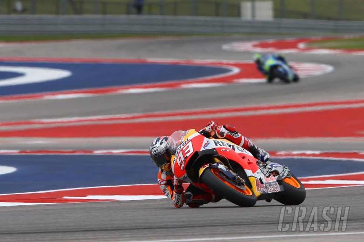 Marc Marquez di GP Austin 2018.