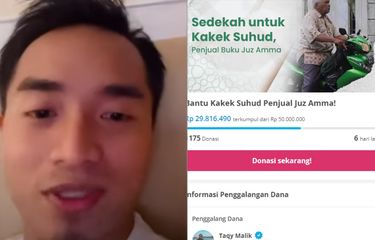 Taqy Malik Galang Dana untuk Kakek Suhud di Video Viral Baim Wong ...