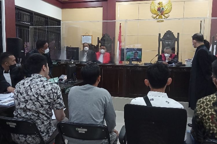 Sidang kasus investasi bodong Binomo di Pengadilan Negeri Tangerang yang beragendakan pemeriksaan saksi, Senin (29/8/2022)
