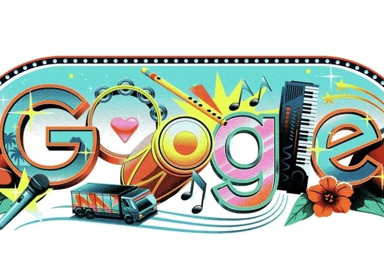 Rayakan Hari Musik Sedunia, Google Doodle Tampilkan Dangdut dari Indonesia 