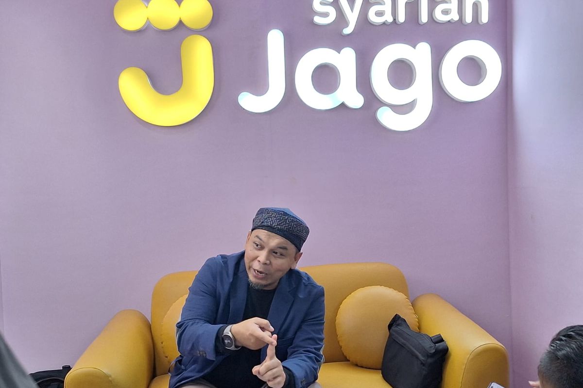 Head of Sharia Financing Bank Jago Agung Lesmana dalam Media Briefing, Sabtu (4/5/2024).