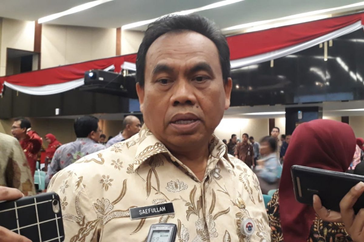 Sekretaris Daerah (Sekda) DKI Jakarta Saefullah di gedung DPRD DKI Jakarta, Jalan Kebon Sirih, Jakarta Pusat, Kamis (6/9/2018).