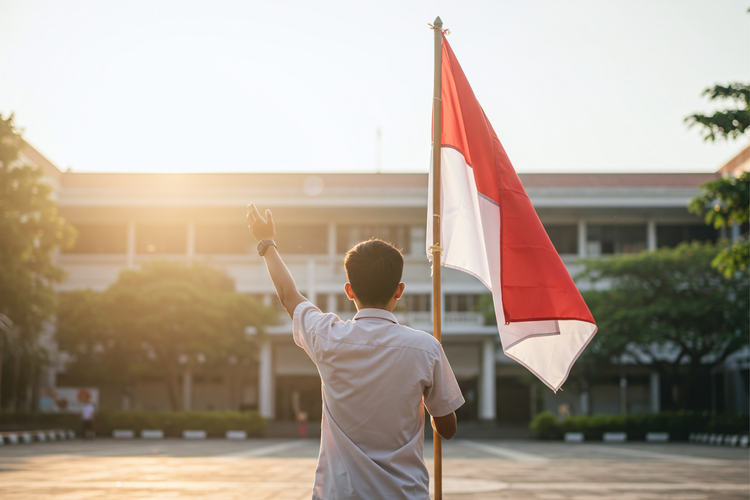 Ilustrasi Tema dan Logo Hari Sumpah Pemuda 2025: Pemuda Pemudi Bergerak, Indonesia Bersatu